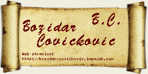 Božidar Čovičković vizit kartica